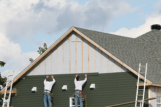Professional Emergency Siding Repair technician working in Dry Run, PA